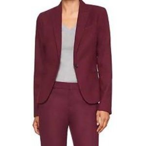 RW&CO Maroon Blazer and Pant Set